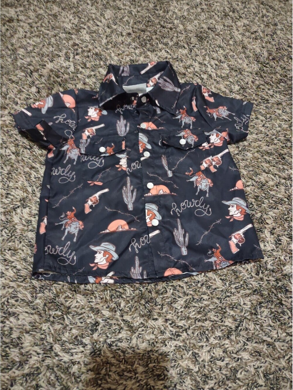 Shea Baby Yeehaw Shirt Sleeve Pearl Snap Shirt Size 2T